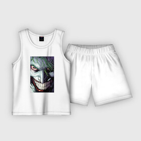 Детская пижама с шортами хлопок с принтом Joker в Курске,  |  | joker | shtatjoker | артур флек | джокер | жокир