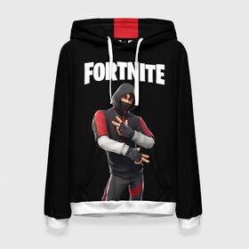 Женская толстовка 3D с принтом FORTNITE IKONIK (КАПЮШОН) в Курске, 100% полиэстер  | двухслойный капюшон со шнурком для регулировки, мягкие манжеты на рукавах и по низу толстовки, спереди карман-кенгуру с мягким внутренним слоем. | fnchap2 | fortnite | fortnite 2 | fortnite x | ikonik | marshmello | иконик | маршмелло | фортнайт | фортнайт 2 | фортнайт глава 2