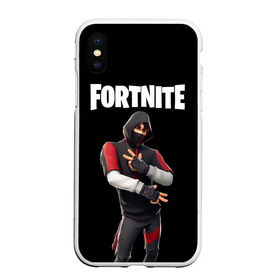 Чехол для iPhone XS Max матовый с принтом FORTNITE IKONIK (КАПЮШОН) в Курске, Силикон | Область печати: задняя сторона чехла, без боковых панелей | fnchap2 | fortnite | fortnite 2 | fortnite x | ikonik | marshmello | иконик | маршмелло | фортнайт | фортнайт 2 | фортнайт глава 2