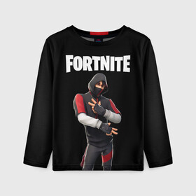 Детский лонгслив 3D с принтом FORTNITE IKONIK (КАПЮШОН) в Курске, 100% полиэстер | длинные рукава, круглый вырез горловины, полуприлегающий силуэт
 | Тематика изображения на принте: fnchap2 | fortnite | fortnite 2 | fortnite x | ikonik | marshmello | иконик | маршмелло | фортнайт | фортнайт 2 | фортнайт глава 2