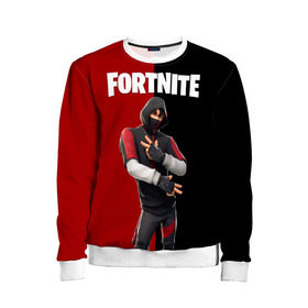 Детский свитшот 3D с принтом FORTNITE IKONIK в Курске, 100% полиэстер | свободная посадка, прямой крой, мягкая тканевая резинка на рукавах и понизу свитшота | fortnite | fortnite 2 | fortnite x маршмелло | ikonik | marshmello | ninja | ninja streamer | иконик | ниндзя | фортнайт | фортнайт 2 | фортнайт глава 2