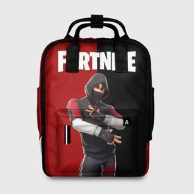 Женский рюкзак 3D с принтом FORTNITE IKONIK в Курске, 100% полиэстер | лямки с регулируемой длиной, сверху ручки, чтобы рюкзак нести как сумку. Основное отделение закрывается на молнию, как и внешний карман. Внутри два дополнительных кармана, один из которых закрывается на молнию. По бокам два дополнительных кармашка, куда поместится маленькая бутылочка
 | fortnite | fortnite 2 | fortnite x маршмелло | ikonik | marshmello | ninja | ninja streamer | иконик | ниндзя | фортнайт | фортнайт 2 | фортнайт глава 2