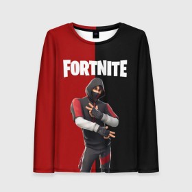 Женский лонгслив 3D с принтом FORTNITE IKONIK в Курске, 100% полиэстер | длинные рукава, круглый вырез горловины, полуприлегающий силуэт | fortnite | fortnite 2 | fortnite x маршмелло | ikonik | marshmello | ninja | ninja streamer | иконик | ниндзя | фортнайт | фортнайт 2 | фортнайт глава 2