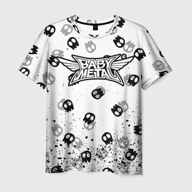 Мужская футболка 3D с принтом BABYMETAL в Курске, 100% полиэфир | прямой крой, круглый вырез горловины, длина до линии бедер | babymetal | j pop | japan | бэбиметал | дэт метал | каваий метал | моа кикути | судзука накамото | юи мидзуно | япония