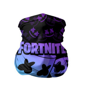 Бандана-труба 3D с принтом FORTNITE MARSHMELLO в Курске, 100% полиэстер, ткань с особыми свойствами — Activecool | плотность 150‒180 г/м2; хорошо тянется, но сохраняет форму | chapter 2 | fortnite | marshmello | диджей | игры | маршмэллоу | молоток | фортнайт