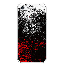 Чехол для iPhone 5/5S матовый с принтом BABYMETAL в Курске, Силикон | Область печати: задняя сторона чехла, без боковых панелей | babymetal | j pop | japan | бэбиметал | дэт метал | каваий метал | моа кикути | судзука накамото | юи мидзуно | япония