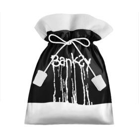 Подарочный 3D мешок с принтом Banksy в Курске, 100% полиэстер | Размер: 29*39 см | Тематика изображения на принте: art | banksy | street | street art | арт | бэнкси | стрит | стрит арт