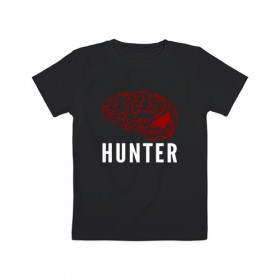 Детская футболка хлопок с принтом Mindhunter в Курске, 100% хлопок | круглый вырез горловины, полуприлегающий силуэт, длина до линии бедер | hunter | mind | mindhunter | netflix | мозг | охотник | охотник за разумом | разум | сериал
