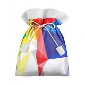 Подарочный 3D мешок с принтом BACKGROUND COLOR в Курске, 100% полиэстер | Размер: 29*39 см | abstract | abstraction | color | geometry | paitnt | polygon | polygonal | psy | абстракция | геометрия | краски | неоновые | полигоны | психоделика