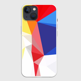 Чехол для iPhone 13 с принтом BACKGROUND COLOR в Курске,  |  | abstract | abstraction | color | geometry | paitnt | polygon | polygonal | psy | абстракция | геометрия | краски | неоновые | полигоны | психоделика