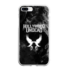 Чехол для iPhone 7Plus/8 Plus матовый с принтом HOLLYWOOD UNDEAD в Курске, Силикон | Область печати: задняя сторона чехла, без боковых панелей | charlie scene | danny | funny man | hollywood undead | j dog | johnny 3 tears | logo | music | rock | альтернатива | металл | музыка | музыкальный | рок