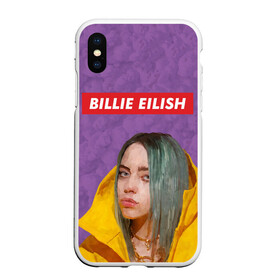 Чехол для iPhone XS Max матовый с принтом BILLIE EILISH в Курске, Силикон | Область печати: задняя сторона чехла, без боковых панелей | bad guy | billie | eilish | ocean eyes | айлиш | билли | девушка | певица | эйлиш