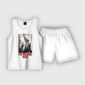 Детская пижама с шортами хлопок с принтом The Walking Dead в Курске,  |  | the walking dead | twd | апокалипсис | зомби | ходячие мертвецы
