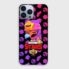 Чехол для iPhone 13 Pro Max с принтом BRAWL STARS   SANDY в Курске,  |  | Тематика изображения на принте: brawl | bull | colt | crow | game | games | leon | online | penny | poco | sandy | shelly | spike | star | stars | wanted | брав | бравл | браво | звезда | звезды | игра | игры | лого | онлайн | сенди | старс | сэнди