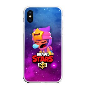 Чехол для iPhone XS Max матовый с принтом SANDY SPACE (Brawl Stars) в Курске, Силикон | Область печати: задняя сторона чехла, без боковых панелей | Тематика изображения на принте: brawl | bull | colt | crow | game | games | leon | online | penny | poco | sandy | shelly | spike | star | stars | wanted | брав | бравл | браво | звезда | звезды | игра | игры | лого | онлайн | сенди | старс | сэнди