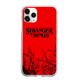 Чехол для iPhone 11 Pro Max матовый с принтом STRANGER THINGS в Курске, Силикон |  | 011 | 11 | netflix | stranger things | демогоргон | нетфликс | одди | одиннадцатая | очень странные дела | сериалы