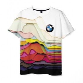 Мужская футболка 3D с принтом Color в Курске, 100% полиэфир | прямой крой, круглый вырез горловины, длина до линии бедер | bmw | color | cool | prestige | vanguard | авангард | бмв | круто | престиж | цвет