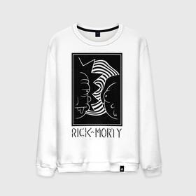 Мужской свитшот хлопок с принтом Rick and Morty black and white в Курске, 100% хлопок |  | black and white | cn_1952863_019061 | dsgnosadchaya | rick  morty | vdosadir | джастин ройланд | дэн хармон | миссикс | плюмбус | рик и морти | чёрно белый