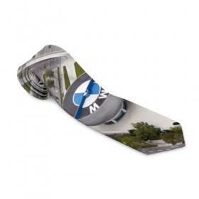 Галстук 3D с принтом BMW city в Курске, 100% полиэстер | Длина 148 см; Плотность 150-180 г/м2 | bmw | buildings | city | germany | munich | prestige | бмв | германия | город | здания | мюнхен | престиж