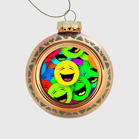Стеклянный ёлочный шар с принтом Эмодзи смайлы в Курске, Стекло | Диаметр: 80 мм | emoji | настроение | позитив | смайлики | смайлы | стикеры | текстура смайл | улыбки | фон смайл | эмодзи