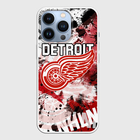 Чехол для iPhone 13 Pro с принтом Детройт Ред Уингз в Курске,  |  | detroit | detroit red wings | hockey | nhl | red wings | usa | детройд | детройт | детройт ред уингз | нхл | ред уингз | спорт | сша | хоккей | шайба