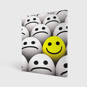 Холст квадратный с принтом EMOJI 2019 в Курске, 100% ПВХ |  | emoji | настроение | позитив | смайлики | смайлы | стикеры | текстура смайл | улыбки | фон смайл | эмодзи