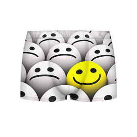 Мужские трусы 3D с принтом EMOJI 2019 в Курске, 50% хлопок, 50% полиэстер | классическая посадка, на поясе мягкая тканевая резинка | Тематика изображения на принте: emoji | настроение | позитив | смайлики | смайлы | стикеры | текстура смайл | улыбки | фон смайл | эмодзи