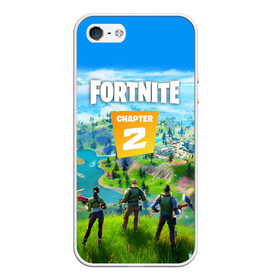 Чехол для iPhone 5/5S матовый с принтом FORTNITE 2 ЧАСТЬ (2 СТОРОНЫ) в Курске, Силикон | Область печати: задняя сторона чехла, без боковых панелей | Тематика изображения на принте: 1 сезон | 11 сезон | 2 часть | battle | chapter 2 | fort | fortnite | fortnite 2 | royale | season 11 | битва | королевская | форт | фортнайт