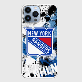 Чехол для iPhone 13 Pro Max с принтом Нью Йорк Рейнджерс в Курске,  |  | hockey | new york | new york rangers | nhl | rangers | usa | нхл | нью йорк | нью йорк рейнджерс | рейнджерс | спорт | сша | хоккей | шайба