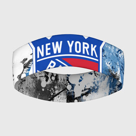 Повязка на голову 3D с принтом Нью Йорк Рейнджерс в Курске,  |  | Тематика изображения на принте: hockey | new york | new york rangers | nhl | rangers | usa | нхл | нью йорк | нью йорк рейнджерс | рейнджерс | спорт | сша | хоккей | шайба