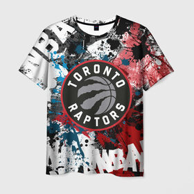 Мужская футболка 3D с принтом Торонто Рэпторс в Курске, 100% полиэфир | прямой крой, круглый вырез горловины, длина до линии бедер | nba | raptors | toronto | toronto raptors | баскетбол | нба | рэпторс | торонто | торонто рэпторс