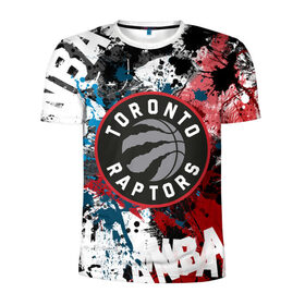 Мужская футболка 3D спортивная с принтом Торонто Рэпторс в Курске, 100% полиэстер с улучшенными характеристиками | приталенный силуэт, круглая горловина, широкие плечи, сужается к линии бедра | Тематика изображения на принте: nba | raptors | toronto | toronto raptors | баскетбол | нба | рэпторс | торонто | торонто рэпторс