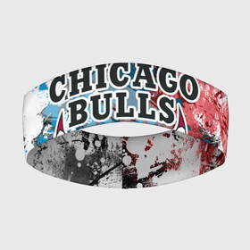 Повязка на голову 3D с принтом Чикаго Буллз в Курске,  |  | bulls | chicago | chicago bulls | nba | баскетбол | буллз | нба | чикаго | чикаго буллз
