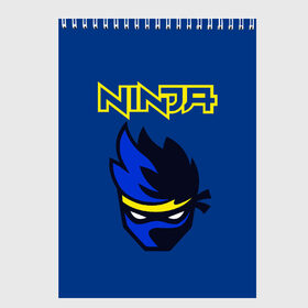 Скетчбук с принтом FORTNITE NINJA в Курске, 100% бумага
 | 48 листов, плотность листов — 100 г/м2, плотность картонной обложки — 250 г/м2. Листы скреплены сверху удобной пружинной спиралью | fortnite | fortnite 2 | fortnite x | marshmello | ninja | ninja hyper streamer | ninja streamer | streamer | tyler blevins | маршмелло | ниндзя | фортнайт | фортнайт 2 | фортнайт глава 2