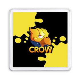 Магнит 55*55 с принтом Crow (Brawl Stars) в Курске, Пластик | Размер: 65*65 мм; Размер печати: 55*55 мм | brawl stars | crow | game | leon | бравл | бравл стар | бравл старс | ворон | ворона | детская | детям | игра | компьютерная игра | кров | леон | персонаж | развлечение