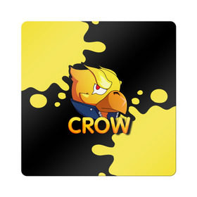 Магнит виниловый Квадрат с принтом Crow (Brawl Stars) в Курске, полимерный материал с магнитным слоем | размер 9*9 см, закругленные углы | brawl stars | crow | game | leon | бравл | бравл стар | бравл старс | ворон | ворона | детская | детям | игра | компьютерная игра | кров | леон | персонаж | развлечение