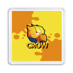 Магнит 55*55 с принтом Crow (Brawl Stars) в Курске, Пластик | Размер: 65*65 мм; Размер печати: 55*55 мм | brawl stars | crow | game | leon | бравл | бравл стар | бравл старс | ворон | ворона | детская | детям | игра | компьютерная игра | кров | леон | персонаж | развлечение