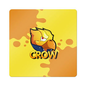 Магнит виниловый Квадрат с принтом Crow (Brawl Stars) в Курске, полимерный материал с магнитным слоем | размер 9*9 см, закругленные углы | brawl stars | crow | game | leon | бравл | бравл стар | бравл старс | ворон | ворона | детская | детям | игра | компьютерная игра | кров | леон | персонаж | развлечение