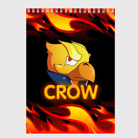 Скетчбук с принтом Crow (Brawl Stars) в Курске, 100% бумага
 | 48 листов, плотность листов — 100 г/м2, плотность картонной обложки — 250 г/м2. Листы скреплены сверху удобной пружинной спиралью | brawl stars | crow | game | leon | бравл | бравл стар | бравл старс | ворон | ворона | детская | детям | игра | компьютерная игра | кров | леон | персонаж | развлечение