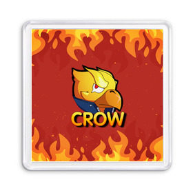 Магнит 55*55 с принтом Crow (Brawl Stars) в Курске, Пластик | Размер: 65*65 мм; Размер печати: 55*55 мм | brawl stars | crow | game | leon | бравл | бравл стар | бравл старс | ворон | ворона | детская | детям | игра | компьютерная игра | кров | леон | персонаж | развлечение