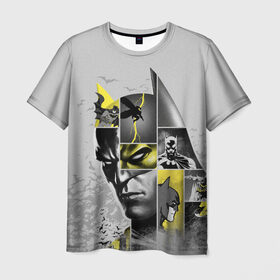 Мужская футболка 3D с принтом Batman 80th Anniversary в Курске, 100% полиэфир | прямой крой, круглый вырез горловины, длина до линии бедер | 80 | 80th | anniversary | bat man | batman | batman comics | caped crusader | dark knight | shtatbat | бетмен | брюс уэйн | бэт мен | бэтмен | тёмный рыцарь