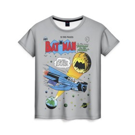 Женская футболка 3D с принтом Batman Comics в Курске, 100% полиэфир ( синтетическое хлопкоподобное полотно) | прямой крой, круглый вырез горловины, длина до линии бедер | 80 | 80th | anniversary | bat man | batman | batman comics | caped crusader | dark knight | shtatbat | бетмен | брюс уэйн | бэт мен | бэтмен | тёмный рыцарь