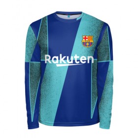 Мужской лонгслив 3D с принтом Barcelona PreMatch kit в Курске, 100% полиэстер | длинные рукава, круглый вырез горловины, полуприлегающий силуэт | barcelona | champions | laliga | league | messi | spain | барселона | испания | лига | месси | чемпионов