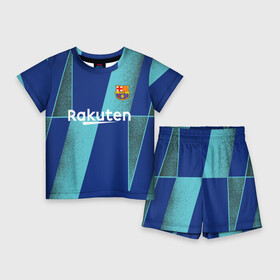 Детский костюм с шортами 3D с принтом Barcelona PreMatch kit в Курске,  |  | barcelona | champions | laliga | league | messi | spain | барселона | испания | лига | месси | чемпионов