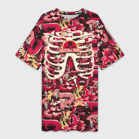 Платье-футболка 3D с принтом Anatomy Park в Курске,  |  | anatomy park | dsgnosadchaya | rick  morty | vdosadir | джастин ройланд | дэн хармон | миссикс | плюмбус | рик и морти