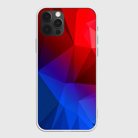 Чехол для iPhone 12 Pro Max с принтом RED&BLUE в Курске, Силикон |  | abstract | abstraction | color | geometry | paitnt | polygon | polygonal | psy | абстракция | геометрия | краски | неоновые | полигоны | психоделика