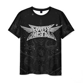 Мужская футболка 3D с принтом BABYMETAL в Курске, 100% полиэфир | прямой крой, круглый вырез горловины, длина до линии бедер | babymetal | moametal | su metal | yuimetal | бэбимэтал | группы | каваий метал | метал | музыка