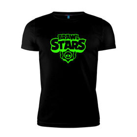 Мужская футболка премиум с принтом BRAWL STARS в Курске, 92% хлопок, 8% лайкра | приталенный силуэт, круглый вырез ворота, длина до линии бедра, короткий рукав | 