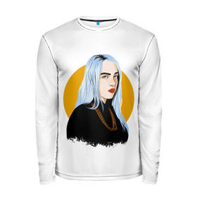 Мужской лонгслив 3D с принтом Billie Eilish в Курске, 100% полиэстер | длинные рукава, круглый вырез горловины, полуприлегающий силуэт | Тематика изображения на принте: bad | billie | boy | boys | eilish | girl | girls | music | pop | rap | sad | trend | билли | грустно | девочка | девочки | девушка | мальчик | музыка | поп | рэп | тренд | эйлиш