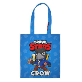 Сумка 3D повседневная с принтом BRAWL STARS CROW в Курске, 100% полиэстер | Плотность: 200 г/м2; Размер: 34×35 см; Высота лямок: 30 см | brawl stars | brawl stars crow | brawler | crow | бравл старз | бравлер | ворон